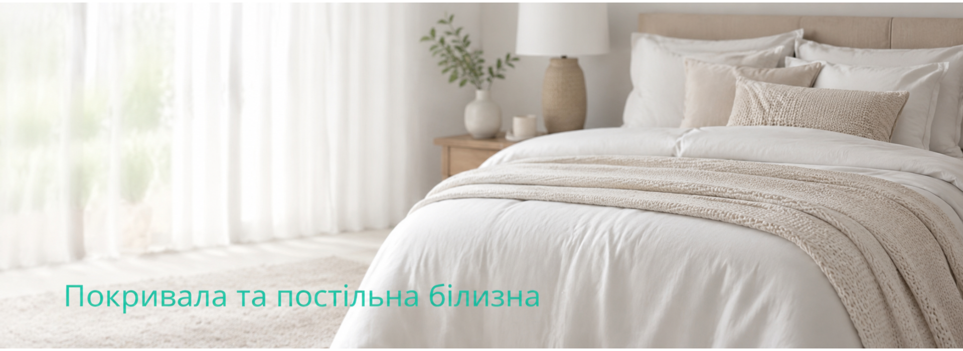 Покривала та постільна білизна