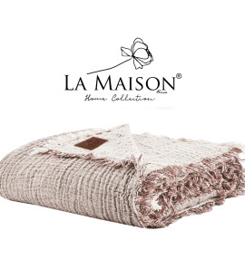 Муслінове покривало La Maison 230×240 Selin Bej