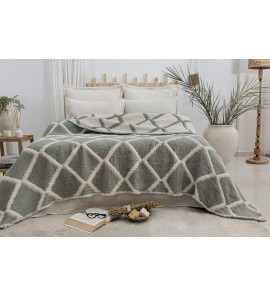 Муслінове покривало Saheser Savio 160х240см. Green