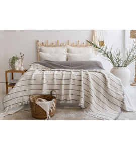 Муслінове покривало Saheser Sante 160х240см. Grey