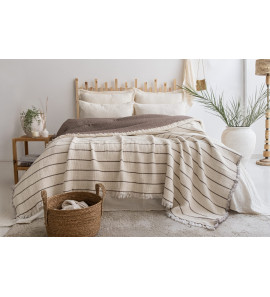 Муслінове покривало Saheser Sante 160х240см. Brown