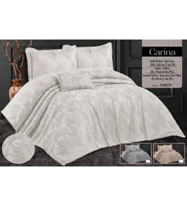 Покривало з бахромою Kayra 240х260 см. Carina Cream
