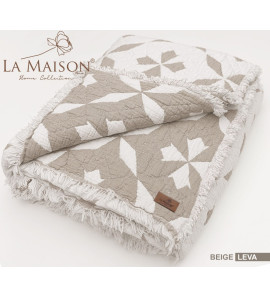 Муслінове покривало La Maison 220х240см. Leva Beige