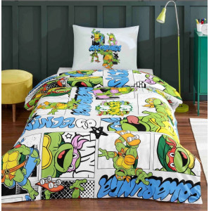 Постільна білизна TAC Disney 160×220см Ninja Turtles Four