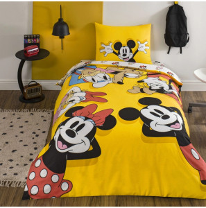 Постільна білизна TAC Disney 160×220см Miskey & Friends