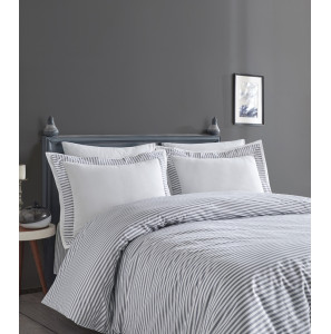 Постільна білизна Turkiz Ranforce Prima 200х220см Santiago Grey