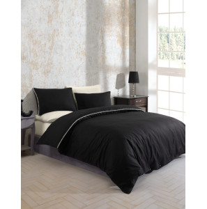 Постільна білизна Turkiz Ranforce Prima 200х220см San Marino Black