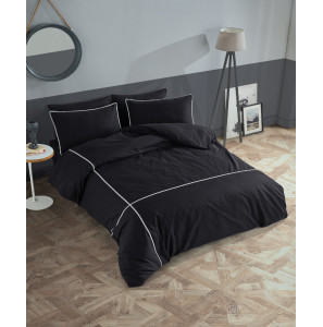 Постільна білизна Turkiz Ranforce Prima 200х220см Carven Black