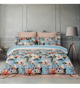 Комплект постільної білизни Prima Casa Digital Satin 200х220см. Magnolya Blue
