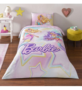 Постільна білизна TAC Disney 160×220см Barbie Mermaid