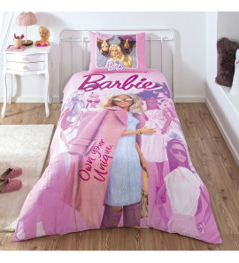 Постільна білизна TAC Disney 160×220см Barbie Pink Power