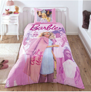 Постільна білизна TAC Disney 160×220см Barbie Pink Power