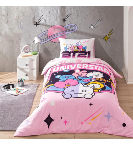 Постільна білизна TAC Disney 160×220см BT21 Universtar