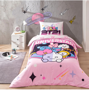 Постільна білизна TAC Disney 160×220см BT21 Universtar