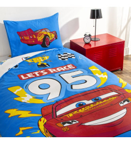 Постільна білизна TAC Disney 160×220см Cars Let’s Race
