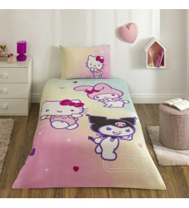 Постільна білизна TAC Disney 160×220см Hello Kitty & Friends