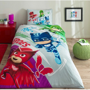 Постільна білизна TAC Disney 160×220см PJ Masks Super Team