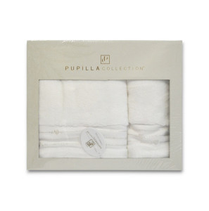 Набір махрових рушників Pupilla Vita 2 шт(50х90см та 70х140см) Krem