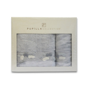 Набір махрових рушників Pupilla Talia 2 шт(50х90см та 70х140см) Mavi